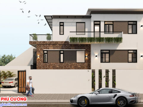 Mẫu thiết kế biệt thự mini 2 tầng 100m2 đẹp sang trọng