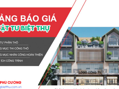 Danh mục vật tư chủ yếu dùng trong thi công Biệt thự