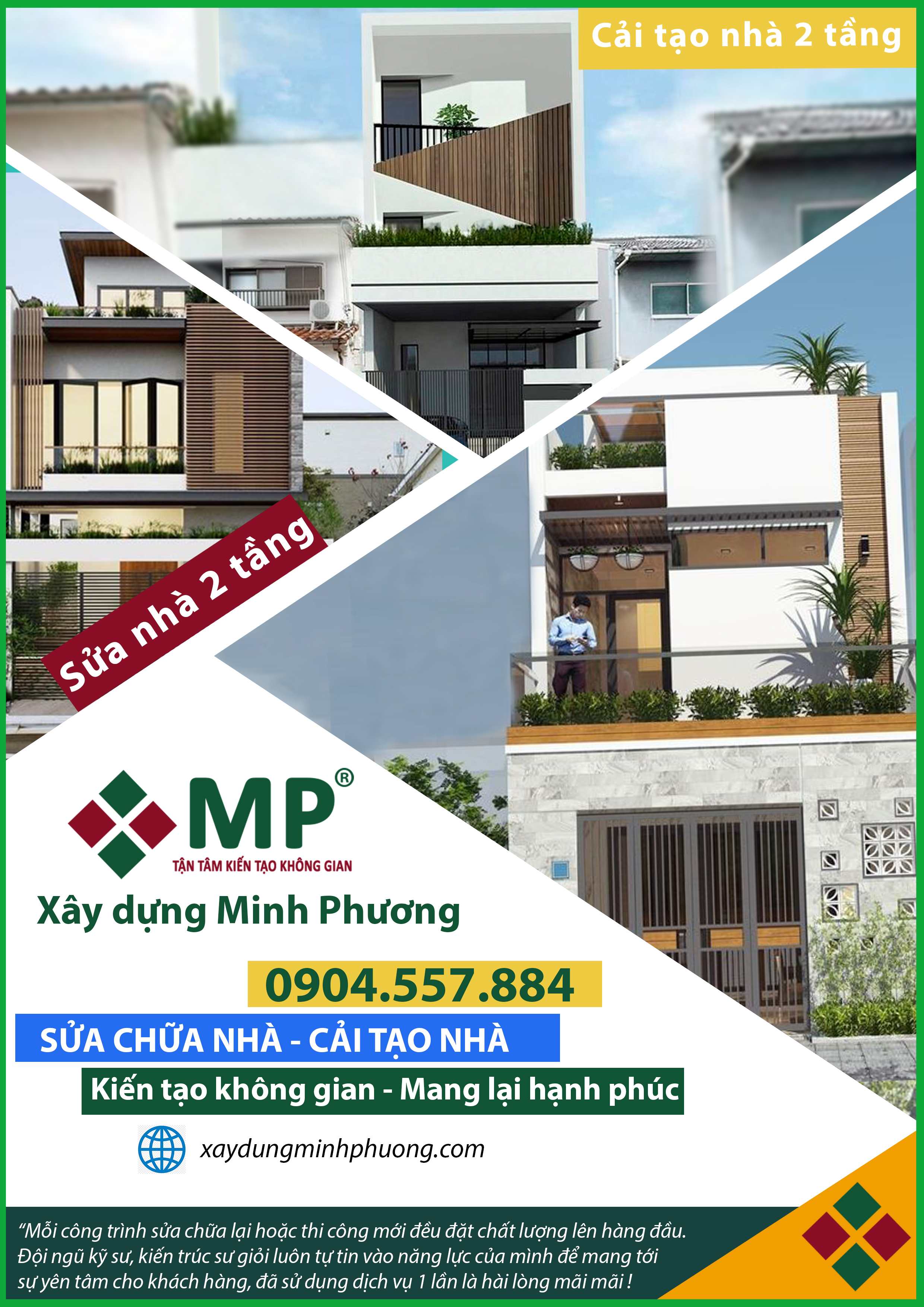 chi phí sửa nhà 2 tầng 2020