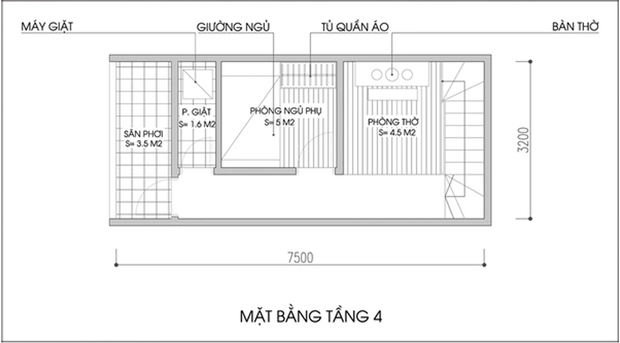 Cải tạo nhà phố diện tích 24m² vừa tiết kiệm diện tích vừa thông thoáng - Ảnh 3.