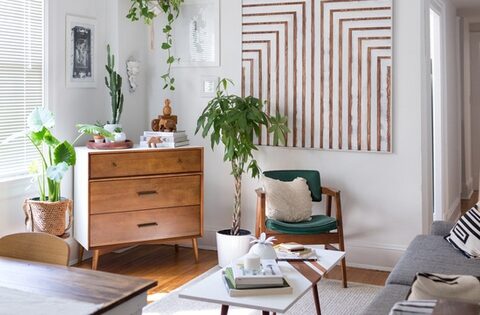 Bố trí nội thất với phong cách nhẹ nhàng cho căn hộ có diện tích 61m²