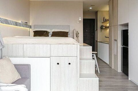 Căn hộ mini chỉ 25m² gây nghiện với lối thiết kế thông minh, siêu tiện lợi