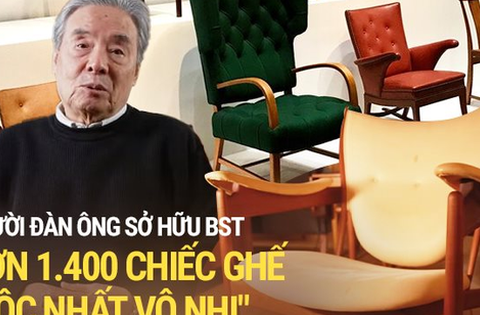 Độc lạ bộ sưu tập hơn 1.400 chiếc ghế hàng hiệu “siêu hiếm” của giáo sư người Nhật