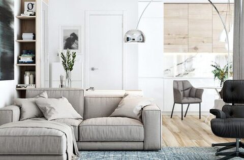 2 căn hộ vừa và nhỏ được nới rộng không gian với gam màu trắng