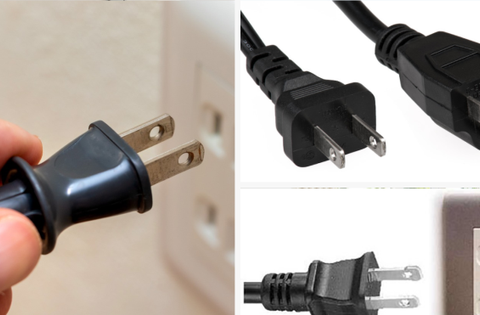 Phích cắm điện dẹt có hai lỗ tròn để làm gì?