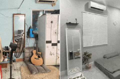 Chị gái của năm: Giúp em trai cải tạo phòng ngủ hơn 15 năm tuổi, thành quả khiến hơn 10 triệu người trầm trồ