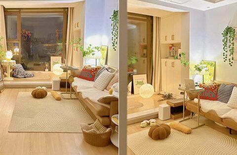 Không gian sống ấm cúng bên trong căn hộ 47m2 của cô gái trẻ