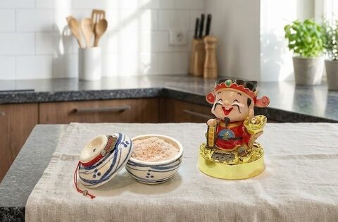 Nếu tiền trong nhà cứ “đội nón ra đi”, hãy kiểm tra ngay vị trí hũ gạo và hũ muối trong bếp!